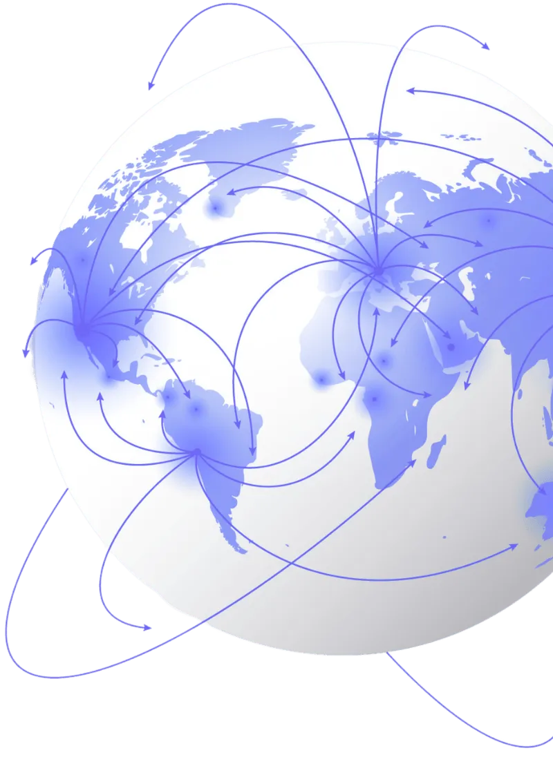 3D globe visualization